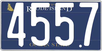 RI license plate 4557