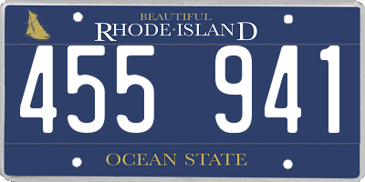 RI license plate 455941