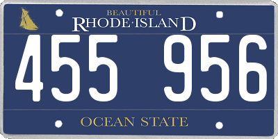 RI license plate 455956