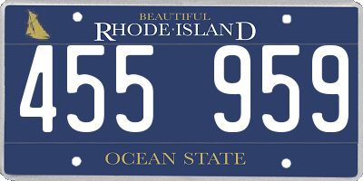 RI license plate 455959