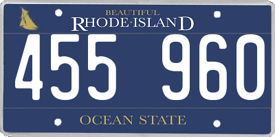 RI license plate 455960