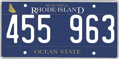 RI license plate 455963