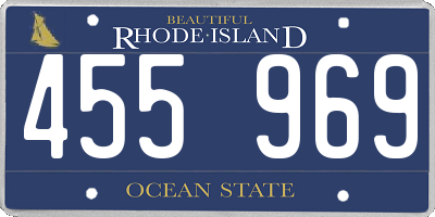 RI license plate 455969