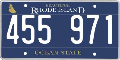RI license plate 455971
