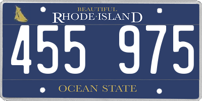 RI license plate 455975