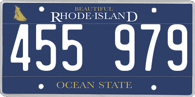 RI license plate 455979