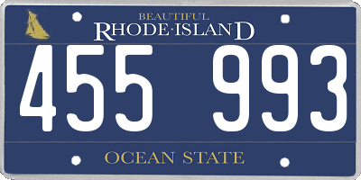 RI license plate 455993