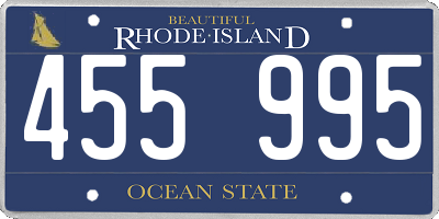 RI license plate 455995