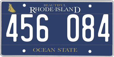 RI license plate 456084