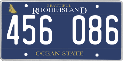 RI license plate 456086