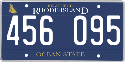 RI license plate 456095