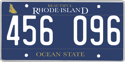 RI license plate 456096