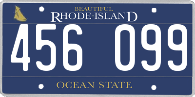 RI license plate 456099