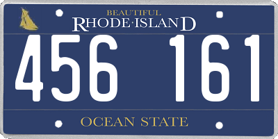 RI license plate 456161