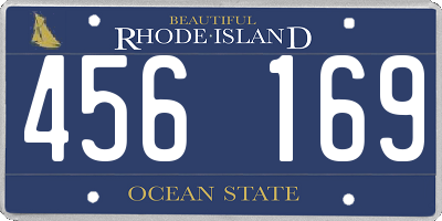 RI license plate 456169