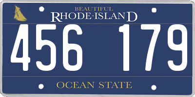 RI license plate 456179