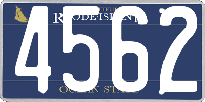 RI license plate 4562
