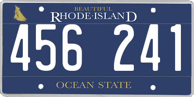 RI license plate 456241