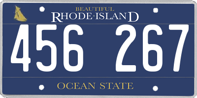 RI license plate 456267