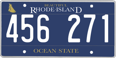 RI license plate 456271