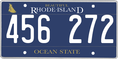 RI license plate 456272