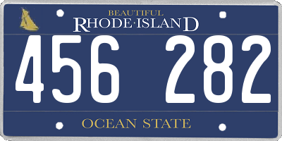 RI license plate 456282