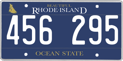 RI license plate 456295