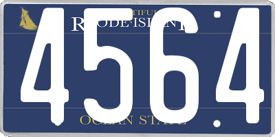 RI license plate 4564