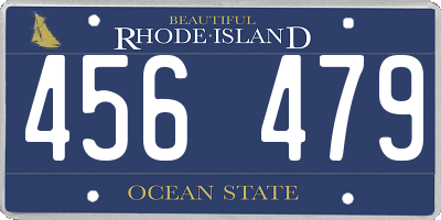 RI license plate 456479