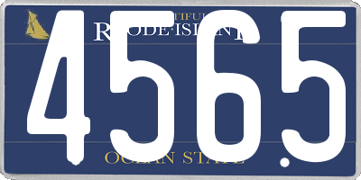 RI license plate 4565