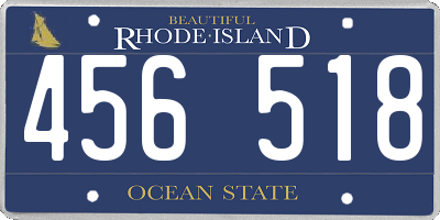 RI license plate 456518