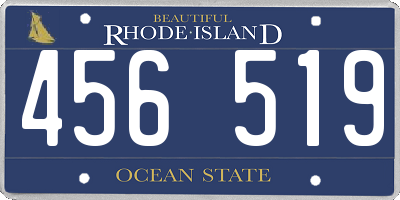RI license plate 456519