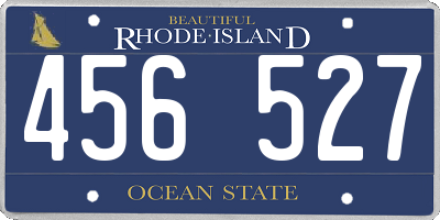 RI license plate 456527