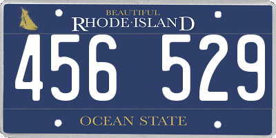 RI license plate 456529