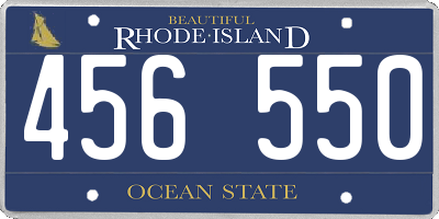 RI license plate 456550