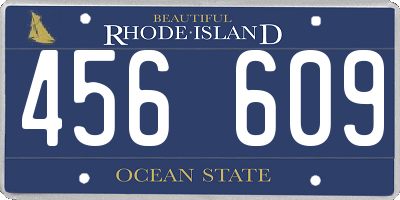 RI license plate 456609