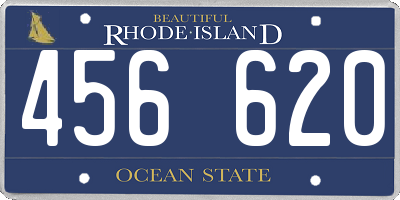 RI license plate 456620
