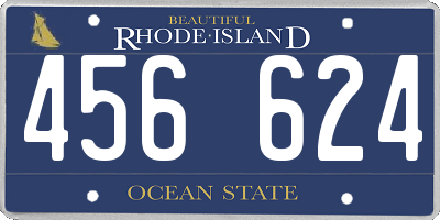 RI license plate 456624