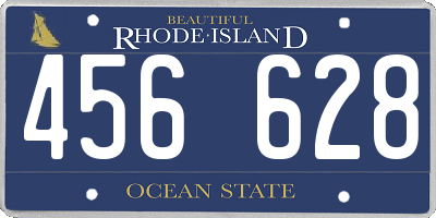 RI license plate 456628