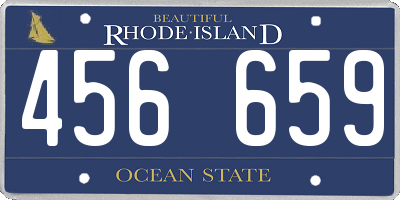 RI license plate 456659