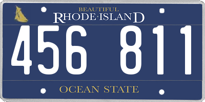RI license plate 456811