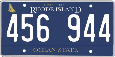 RI license plate 456944
