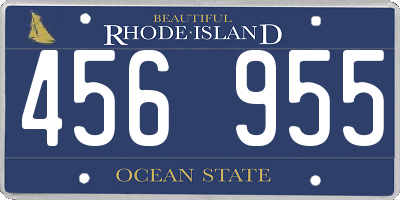 RI license plate 456955