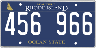 RI license plate 456966