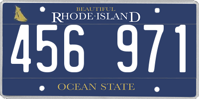 RI license plate 456971