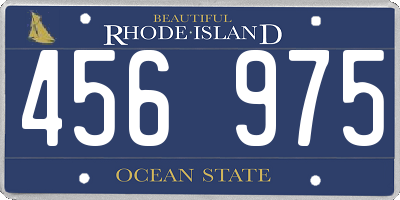 RI license plate 456975