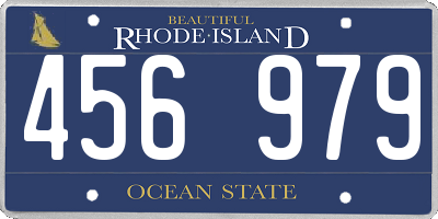 RI license plate 456979