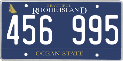 RI license plate 456995