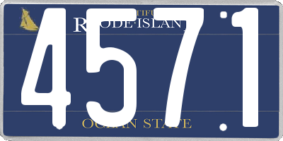 RI license plate 4571