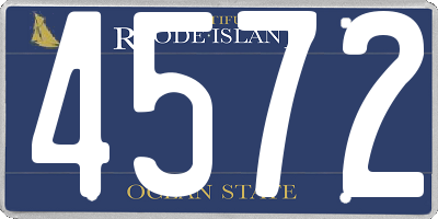 RI license plate 4572